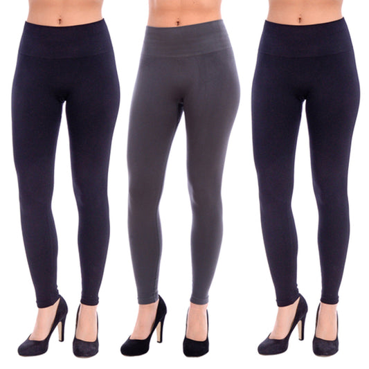 Essential Comfort: 3-Pack Hi-Waist Leggings