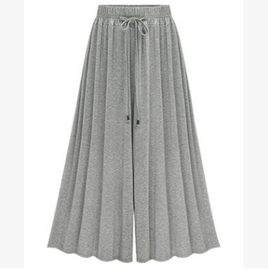 Laced Grace Wide-Leg Cropped Pants