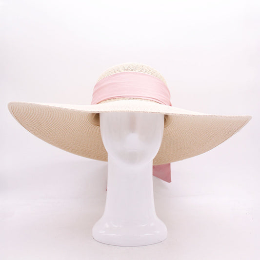 Seaside Escape: Wide Brim Floppy Straw Hat