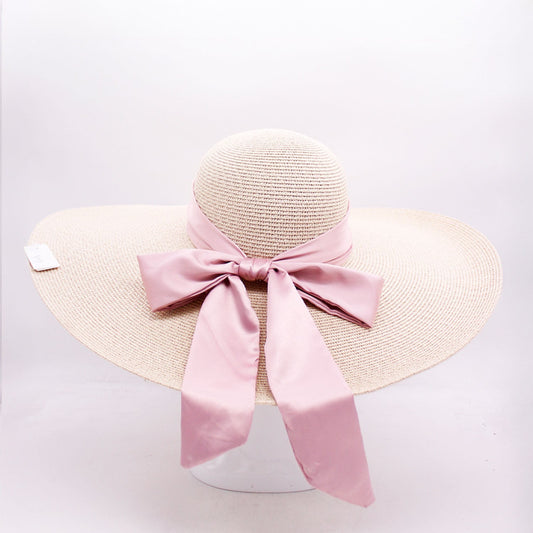 Seaside Escape: Wide Brim Floppy Straw Hat