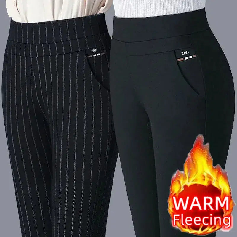 Deep Blue SleekWarm™ Winter Pencil Pants