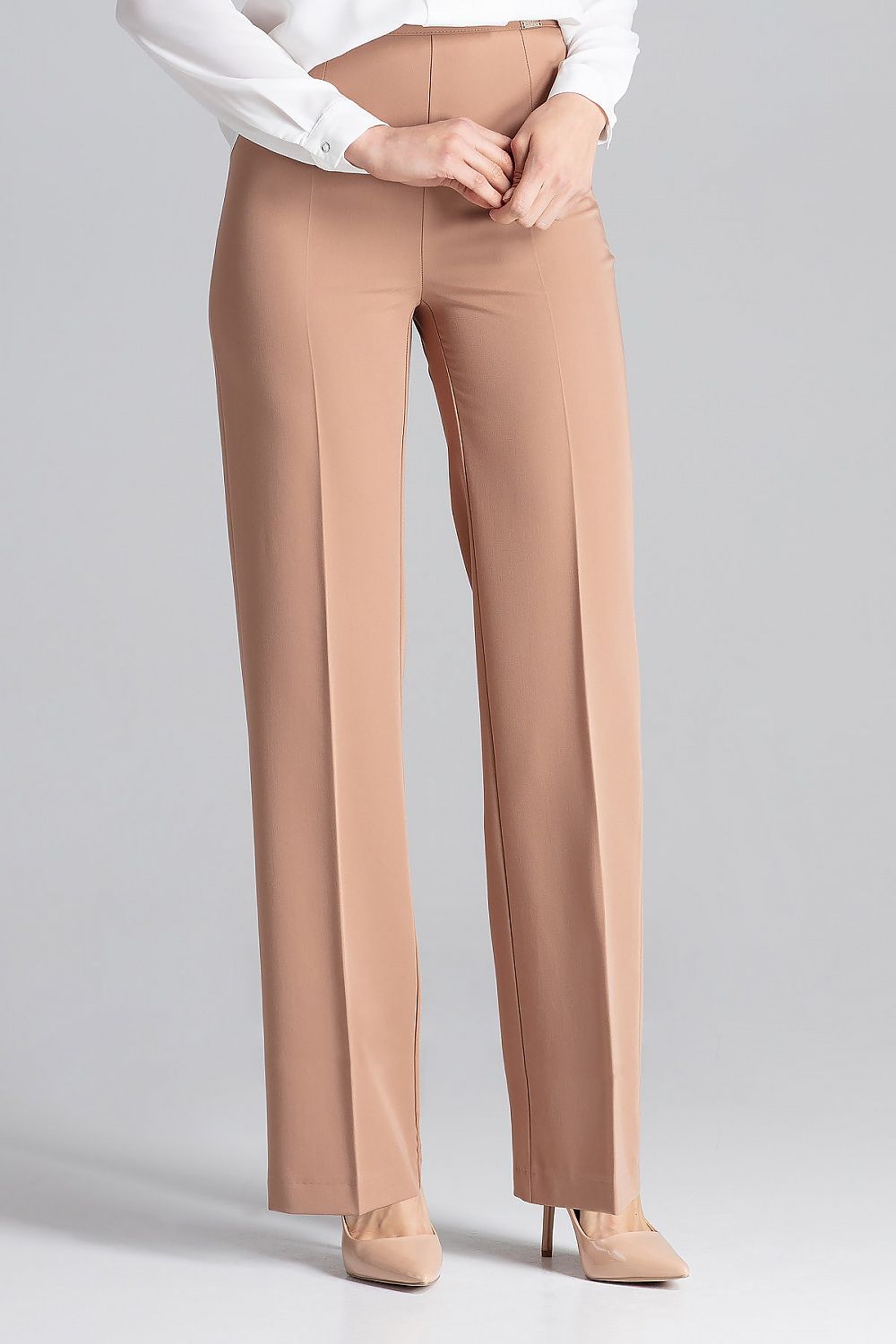 Chic Wide-Leg Long Trousers – Model 129775 Figl